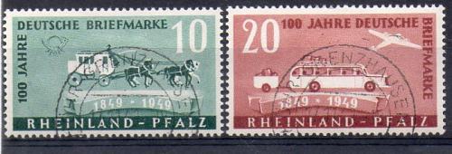 RHEINLAND Nr. Michel 49/50 (o)